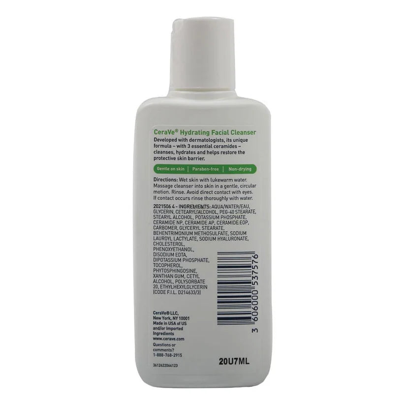 Cerave Hydrating Facial Cleanser For Normal To Dry Skin 87ml